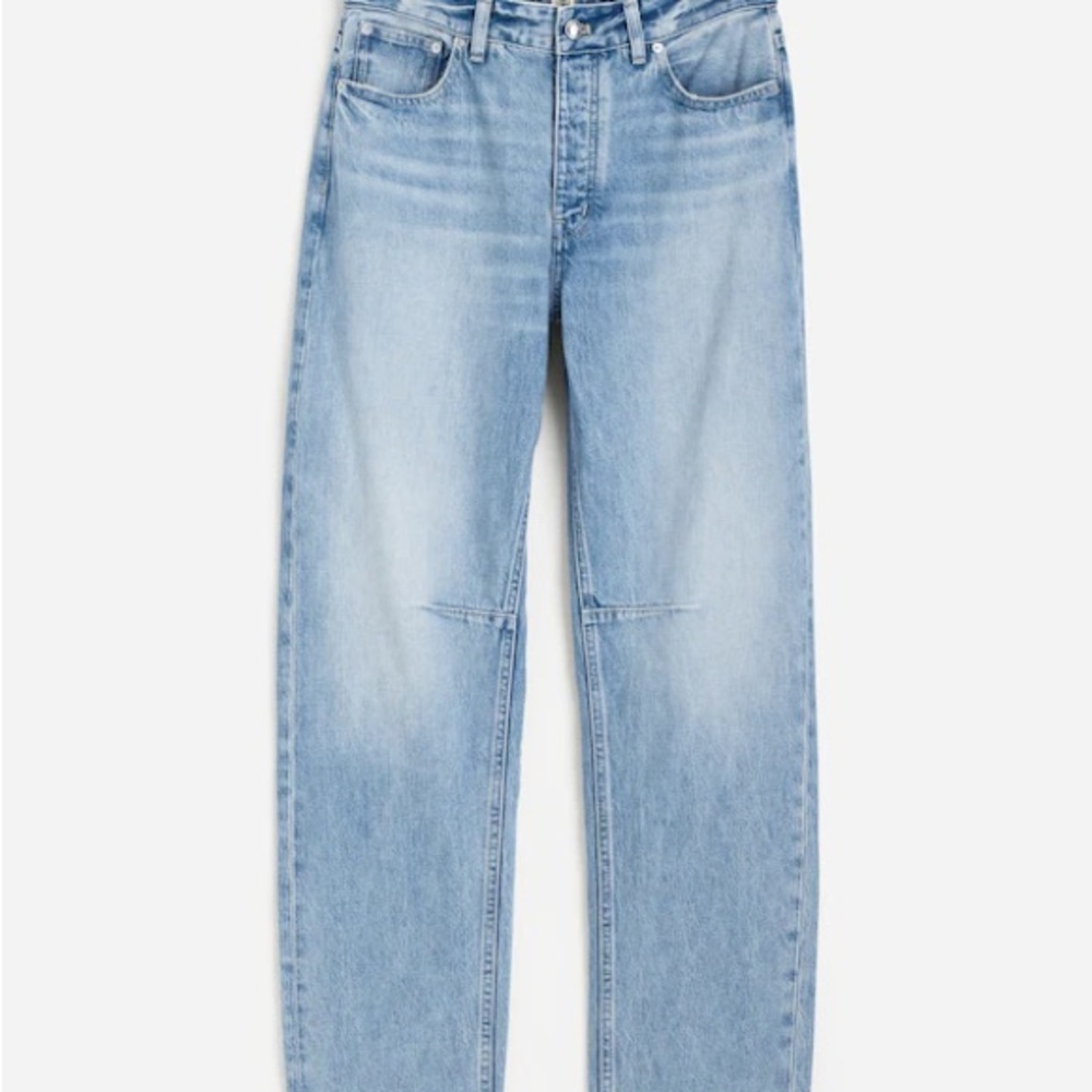 Madewell Darted Barrel-Leg Jean size 30. EUC. Button fly. 100% cotton raw hem - Picture 5 of 5